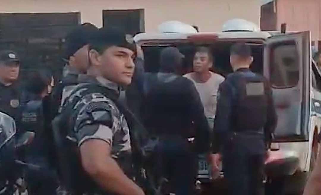 Homem é preso após fugir de barreira policial em Rio Branco; veja o vídeo