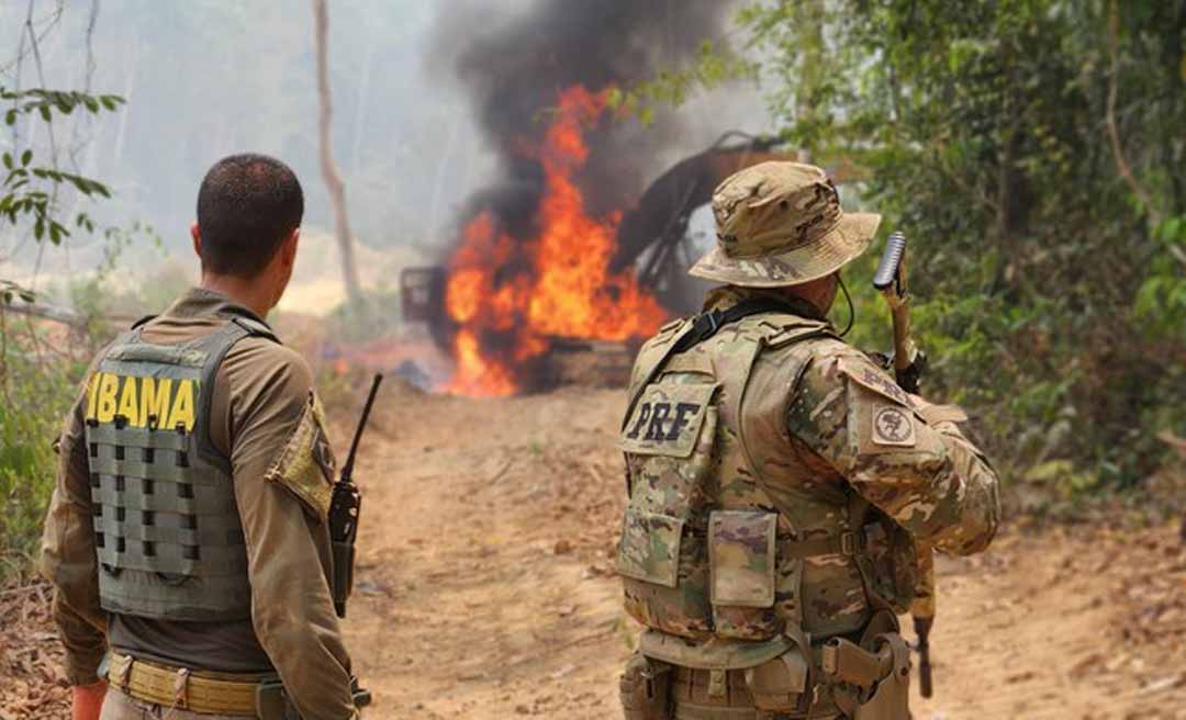 PRF bate recordes no combate aos crimes ambientais no Acre e nos demais estados da Amazônia Legal