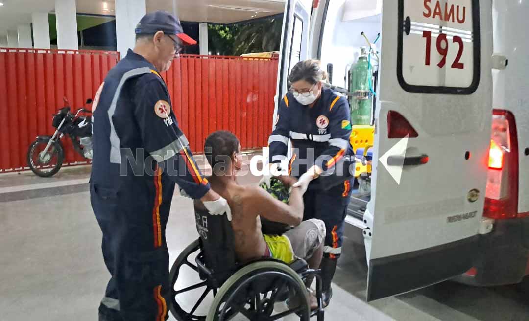 Homem é brutalmente agredido e busca socorro em lanchonete no bairro 6 de Agosto