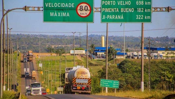 Trecho de pouco mais de 721 quilômetros da BR-364 em Rondônia tem concessão aprovada