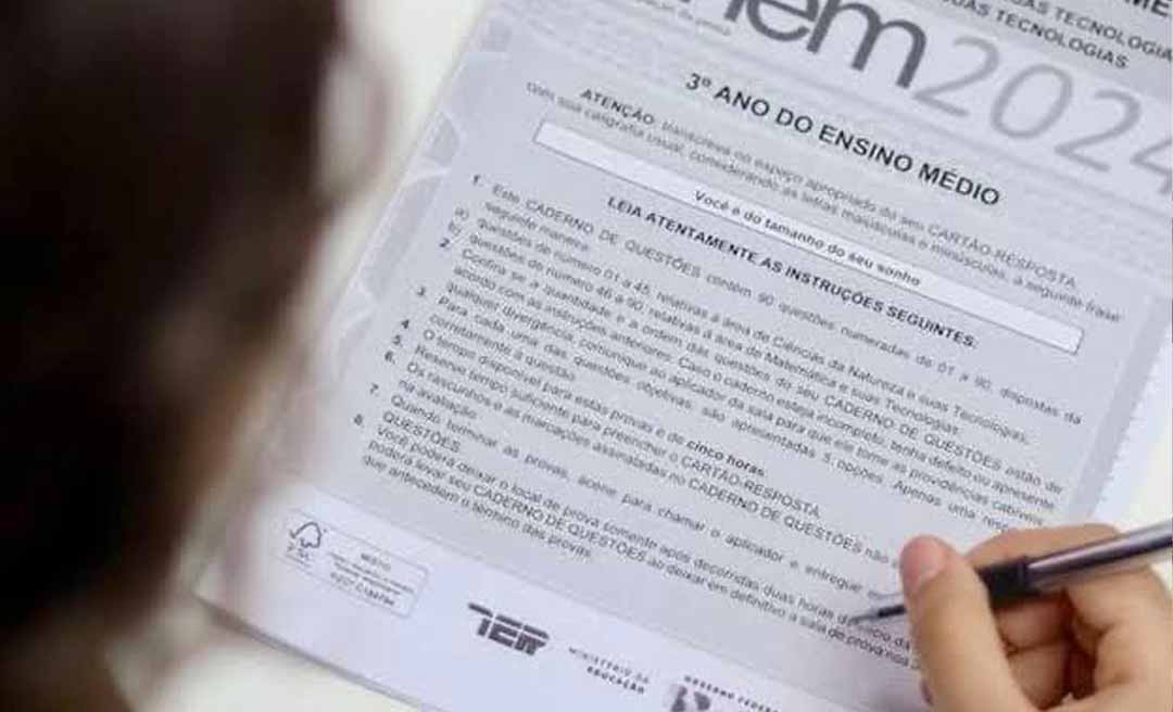 Participantes ausentes no primeiro dia do Enem 2024 por problemas logísticos ou doença poderão solicitar reaplicação da prova