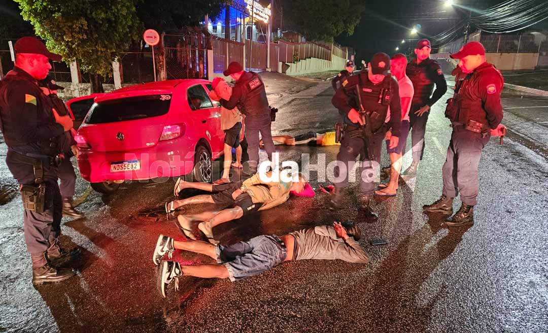 Policial Militar de folga evita assalto e prende quadrilha no Centro da cidade de Rio Branco