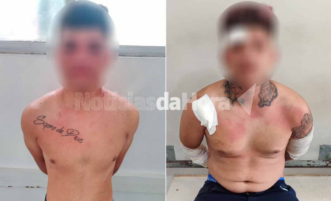 Dupla é presa após roubo de moto com arma no bairro Alto Alegre, parte alta de Rio Branco 