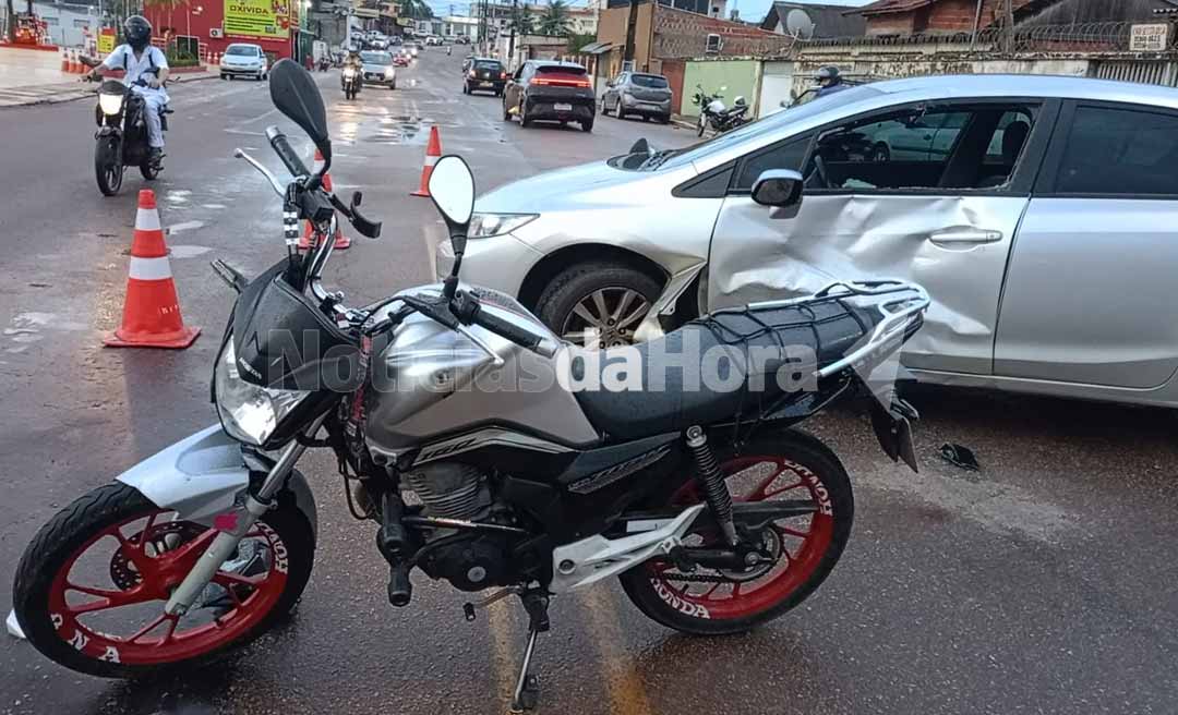 Motociclista sofre ferimentos graves em colisão na Estrada da Floresta, em Rio Branco