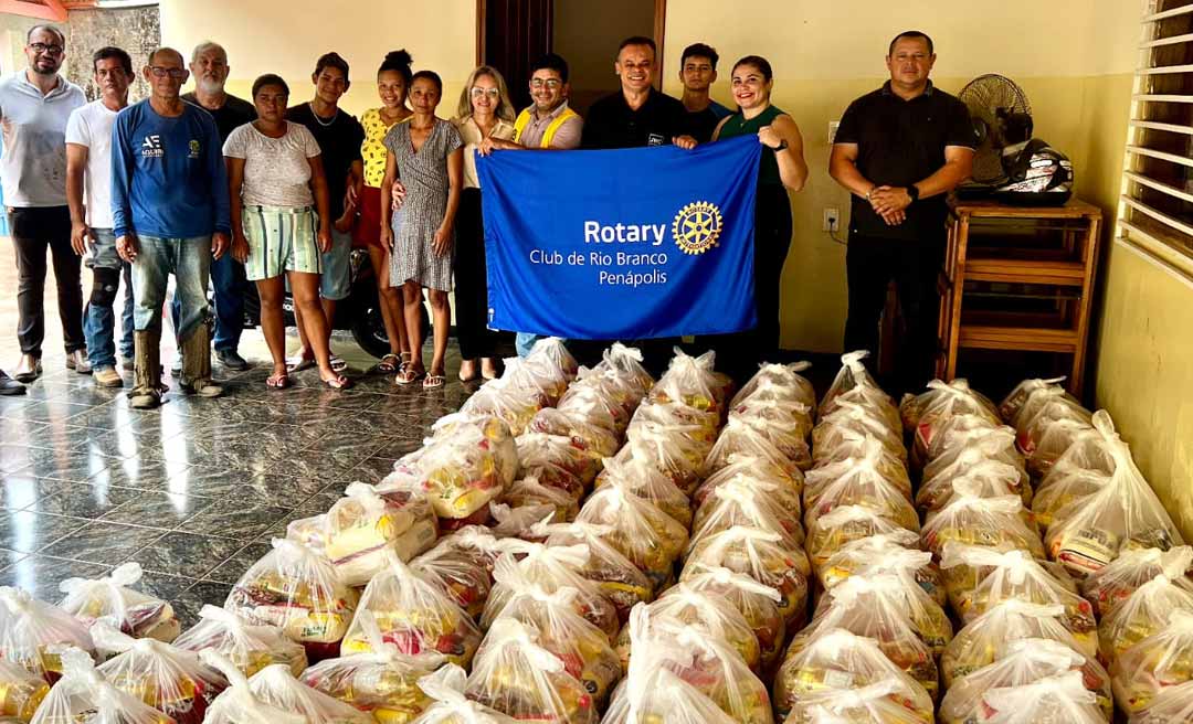 Rotary, Cais e NP+ entregam 350 cestas básicas a comunidades terapêuticas