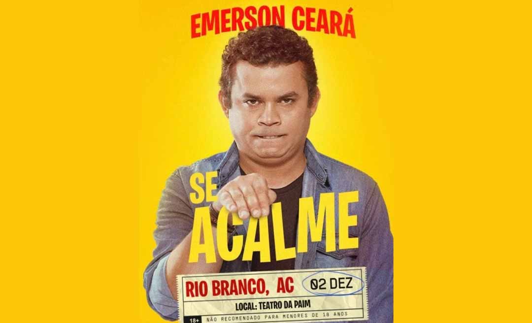 Emerson Ceará apresenta stand-up hoje na Livraria Paim, em Rio Branco