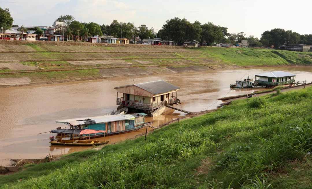 Rio Acre sobe 15 cm em 24 horas na Capital, mas nível ainda está abaixo do registrado no mesmo período do ano passado