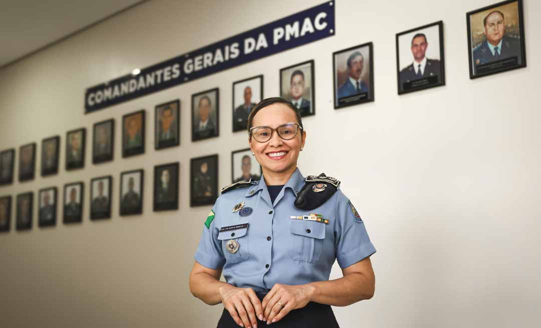 Pela primeira vez em mais de um século, uma mulher vai comandar a Polícia Militar do Acre: ‘rompendo paradigmas’