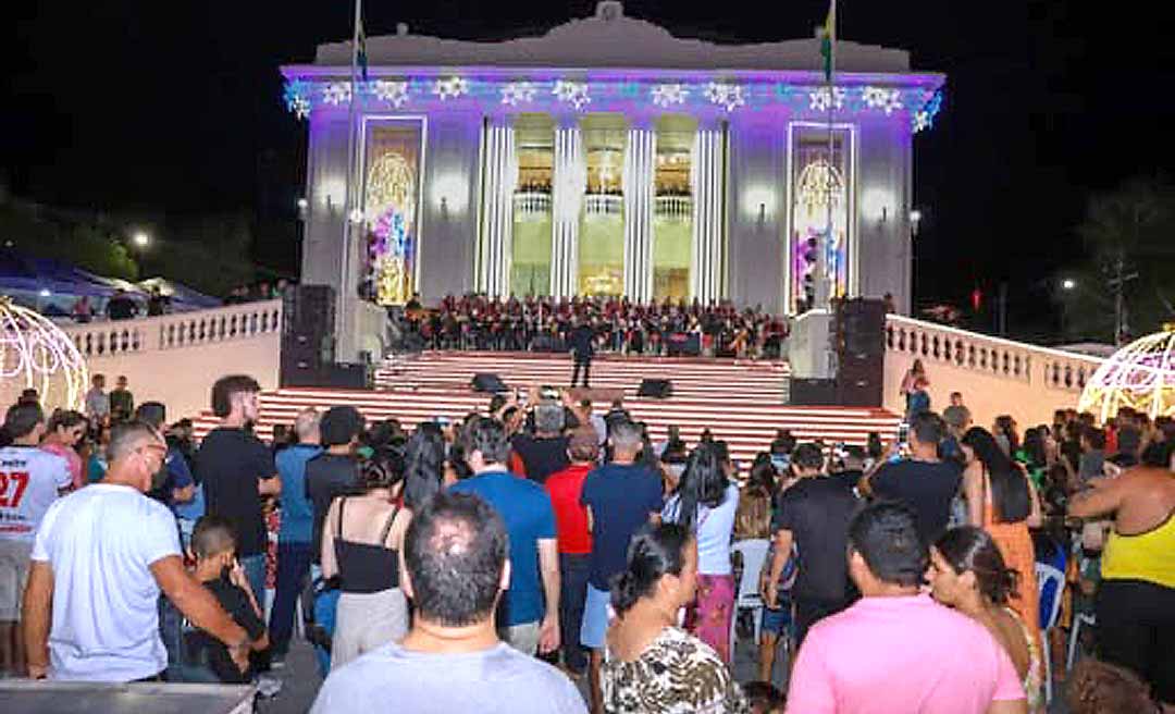 Escola de Música do Acre apresenta Cantata de Natal neste domingo em frente ao Palácio Rio Branco