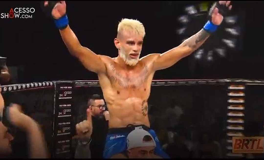 Baratrella Fight Combat: lutador Thomás Bryan vence luta em Porto Velho e traz Cinturão de MMA para o Acre