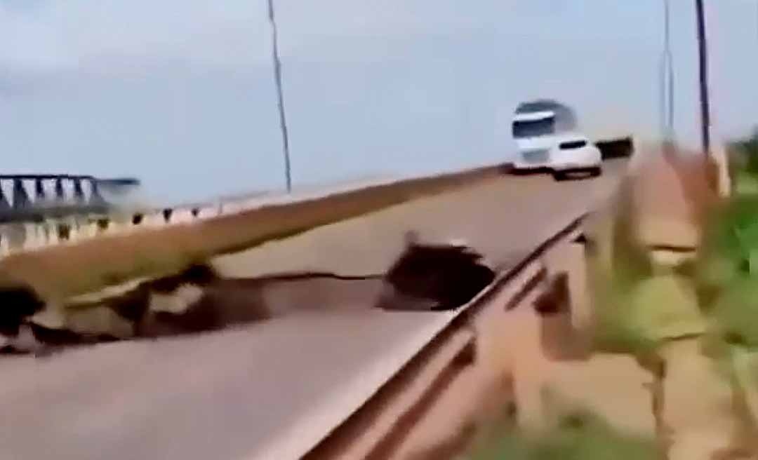 Ponte desaba entre Tocantins e Maranhão: vereador filmava rachaduras no momento do acidente