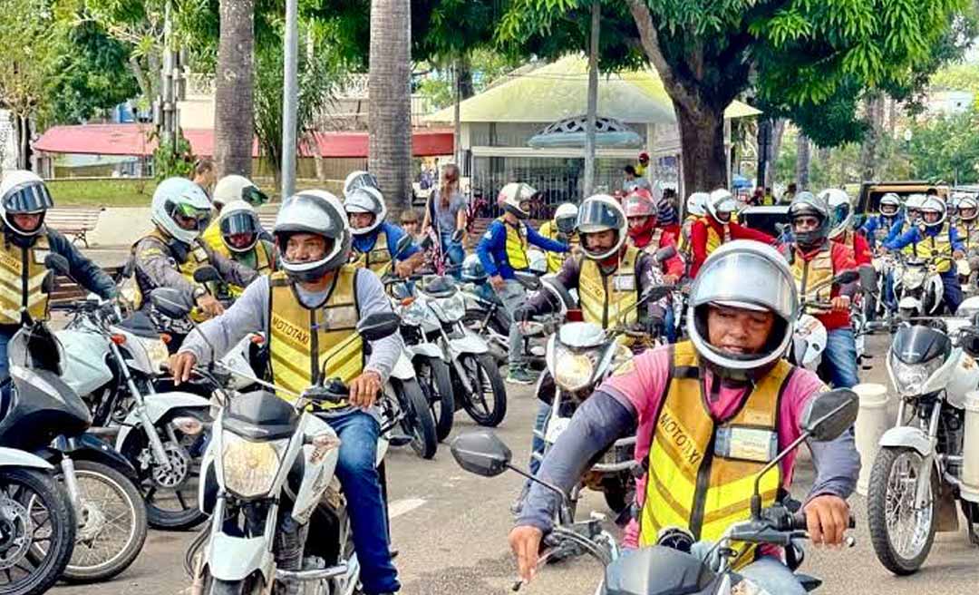 Mototaxistas se reunirão em frente a Prefeitura de Rio Branco em agradecimento a Bocalom por apoiar à categoria