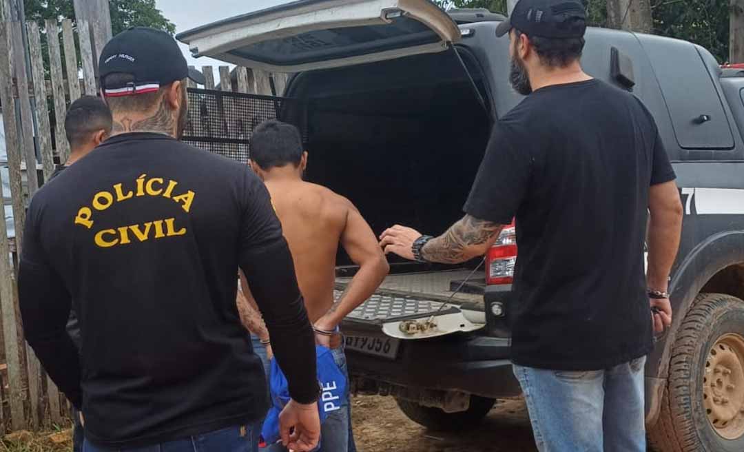 Homem é preso em Taraucá suspeito de agredir fisicamente sua companheira
