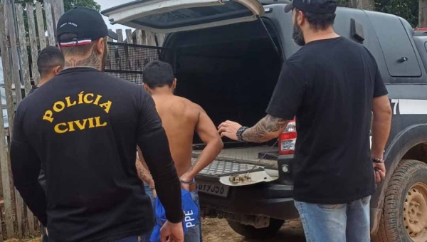 Homem é preso em Taraucá suspeito de agredir fisicamente sua companheira