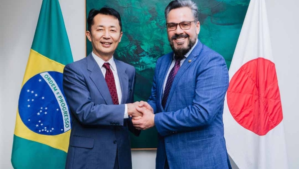 Senador Alan Rick visita Embaixada do Japão e propõe cooperação técnica e parceria em mitigação de desastres naturais na Amazônia