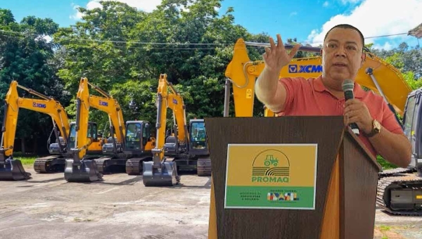Paulo Ximenes diz que máquinas entregues a municípios do Acre vão ajudar a alavancar a piscicultura sustentável