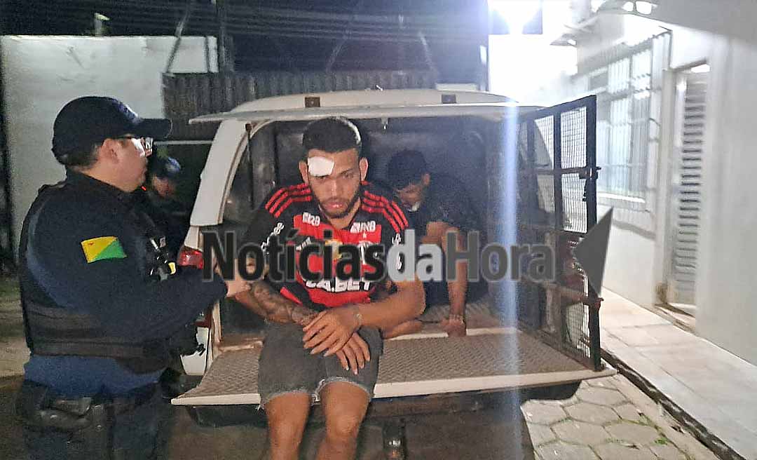 Clientes impedem furto de motocicleta e rendem dois suspeitos em frente a casa noturna em Rio Branco
