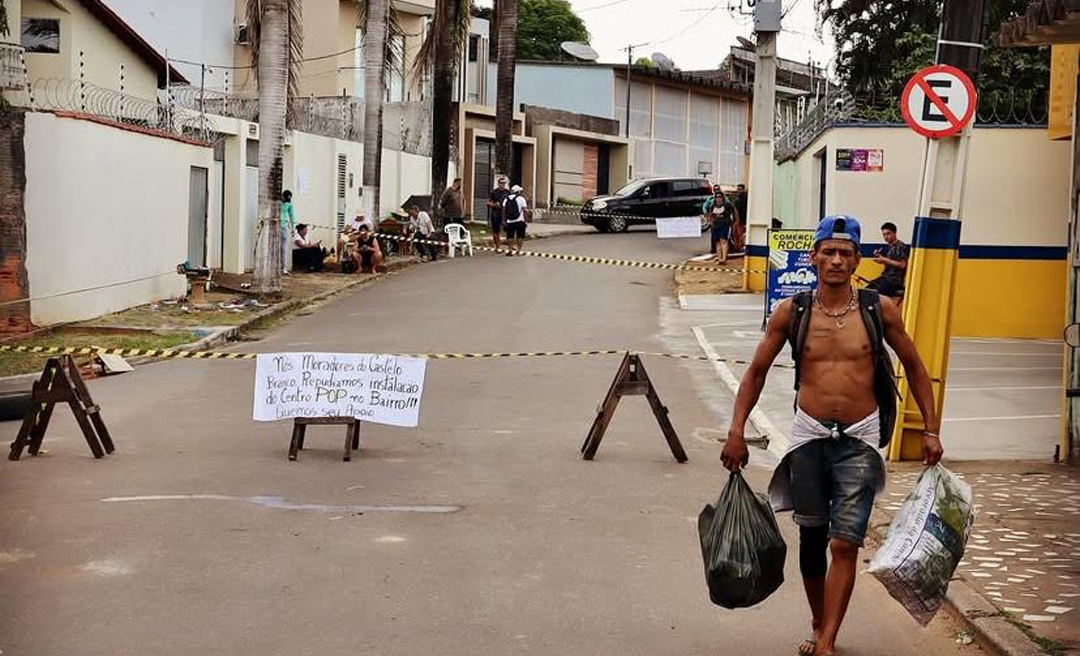 Justiça determina liberação imediata de rua no Castelo Branco bloqueada em protesto contra mudança do Centro POP