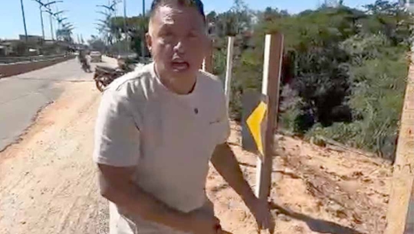 “Alô Ministério Público, alô Tribunal de Contas, esse descaso não pode ficar impune", alerta vereador Eber Machado sobre situação da ponte do Judia