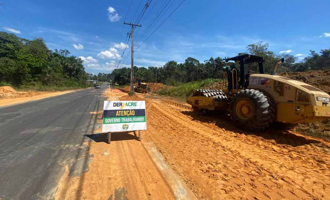 Deracre retoma segunda etapa das obras de restauração da AC-405, em Cruzeiro do Sul