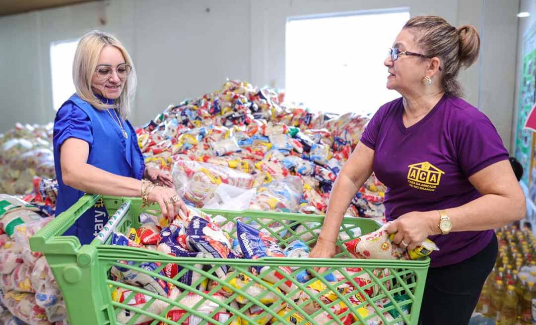 Troca de ingressos por alimentos para shows nacionais da Expoacre já atinge 80 mil quilos de doações
