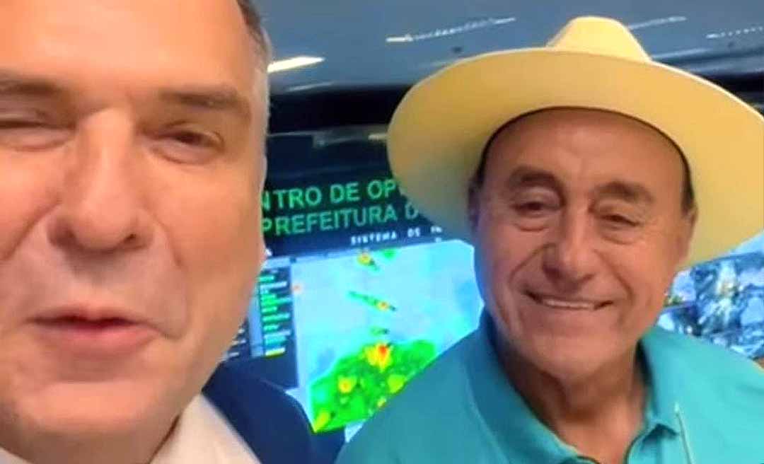 Ao lado do prefeito de Goiânia, Bocalom conhece Centro de Operações do Rio de Janeiro e promete instalar serviço em Rio Branco