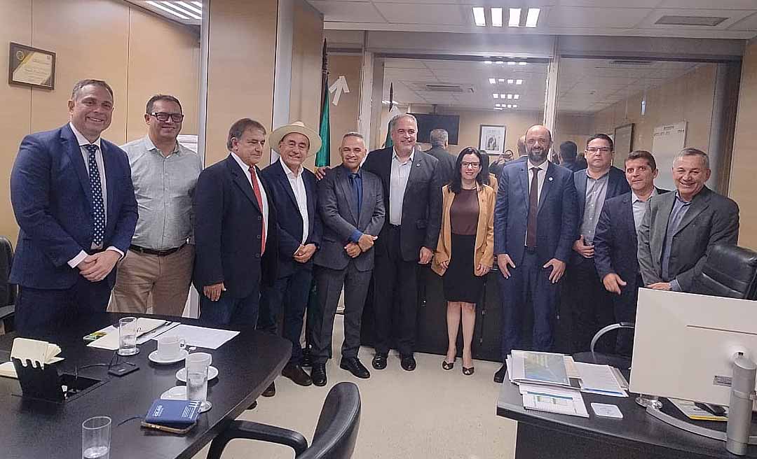 Bocalom e equipe do governo do Acre estão em Brasília buscando avanços para o saneamento nos municípios acreanos