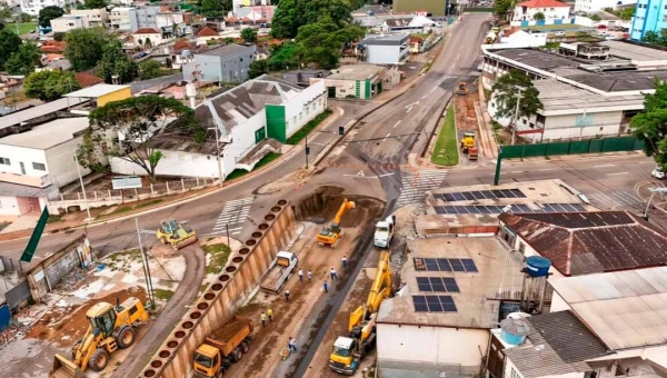 Trecho da avenida Ceará, no Centro, será totalmente interditado para escavações de obras do viaduto