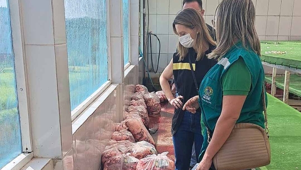 MPAC e Idaf apreendem mais de 4 toneladas carne imprópria para consumo em Rio Branco