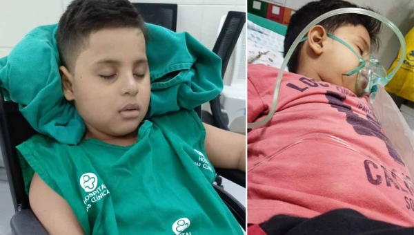 Família e escola fazem campanha para ajudar Arthur Gabriel, de 7 anos, em tratamento urgente fora do Acre: “Não é fácil, mas eu luto todos os dias por ele”