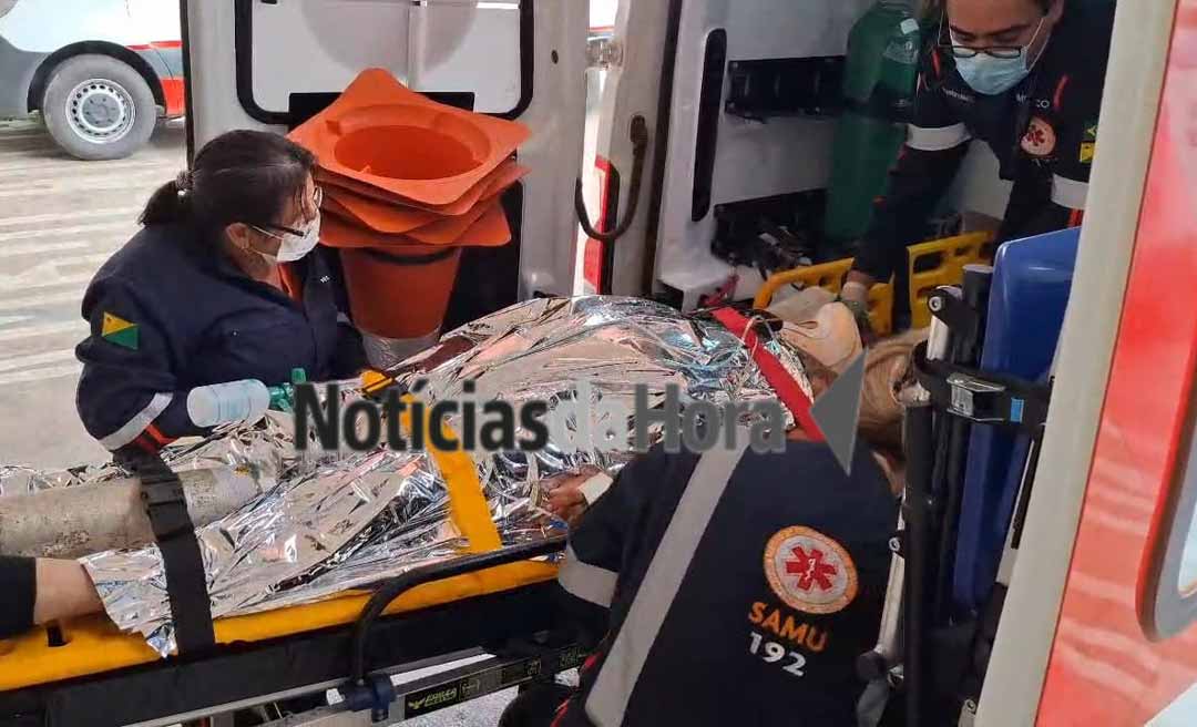 Capotamento na BR-364 deixa três pessoas feridas; motorista foi arremessado do veículo e está em estado grave