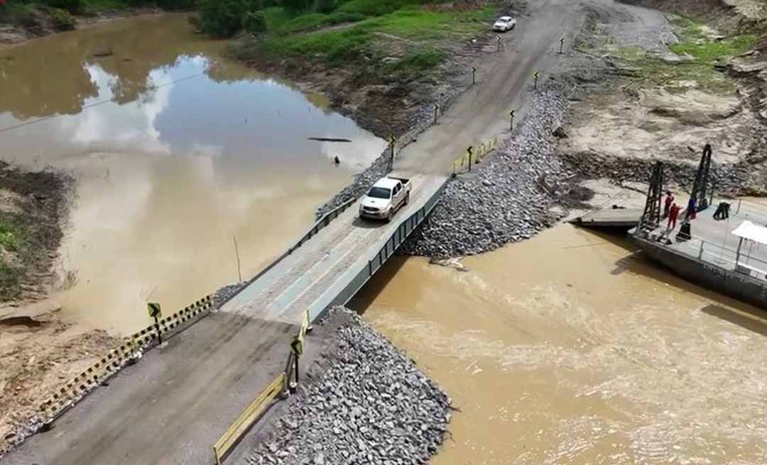 Dnit do Acre confirma situação de emergência na ponte do Caeté, em Sena Madureira