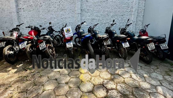 Polícia Militar recupera nove motocicletas furtadas de depósito da Polícia Civil em Rio Branco