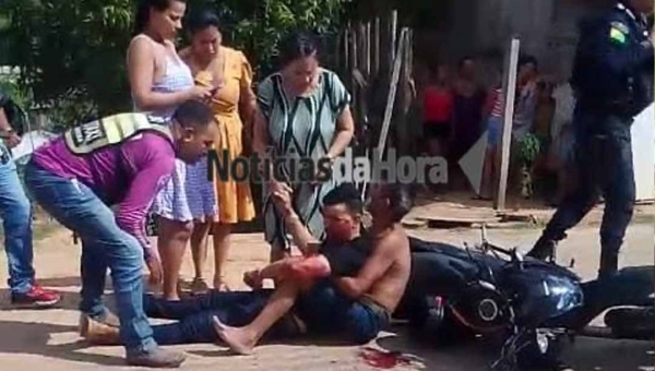 Falta de atenção pode ter causado colisão entre motos no interior do Acre; acidente deixou dois feridos