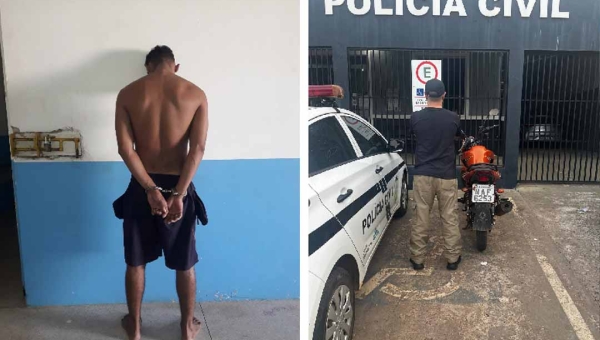Em Senador Guiomard, Polícia Civil prende autor de furtos na zona rural e recupera moto furtada na capital