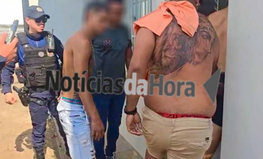 Na Capital, Polícia Militar estoura boca de fumo e prende quatro suspeitos, entre eles um adolescente