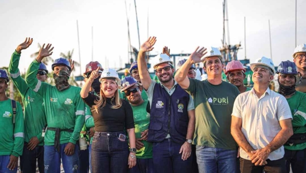 Ponte da Sibéria, que vai integrar distritos de Xapuri, entra em fase de conclusão e governador prevê entrega para outubro