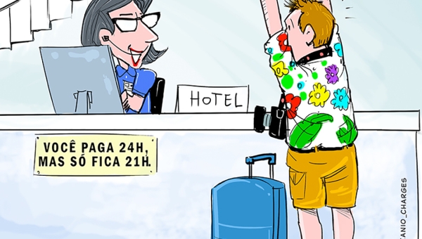 O lobby dos hotéis