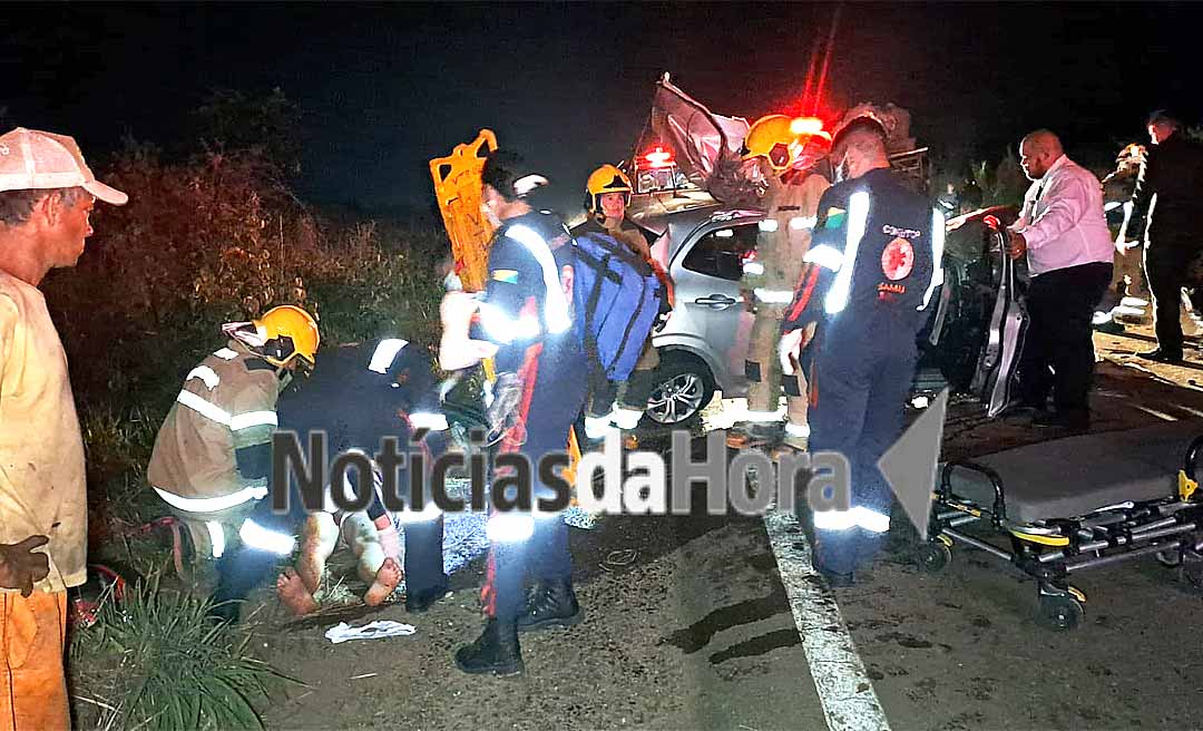 Colisão na BR-364 envolvendo três veículos deixa um morto e dois feridos em Rio Branco
