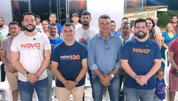 Jarude e Cadmiel reúnem lideranças e inauguram diretório do NOVO em Feijó