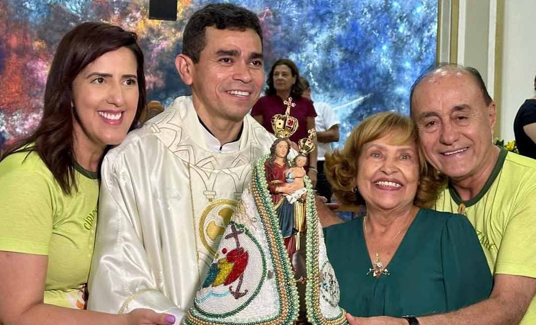 Católicos fervorosos, Bocalom e Kellen vão ao Círio de Nazaré em Rio Branco