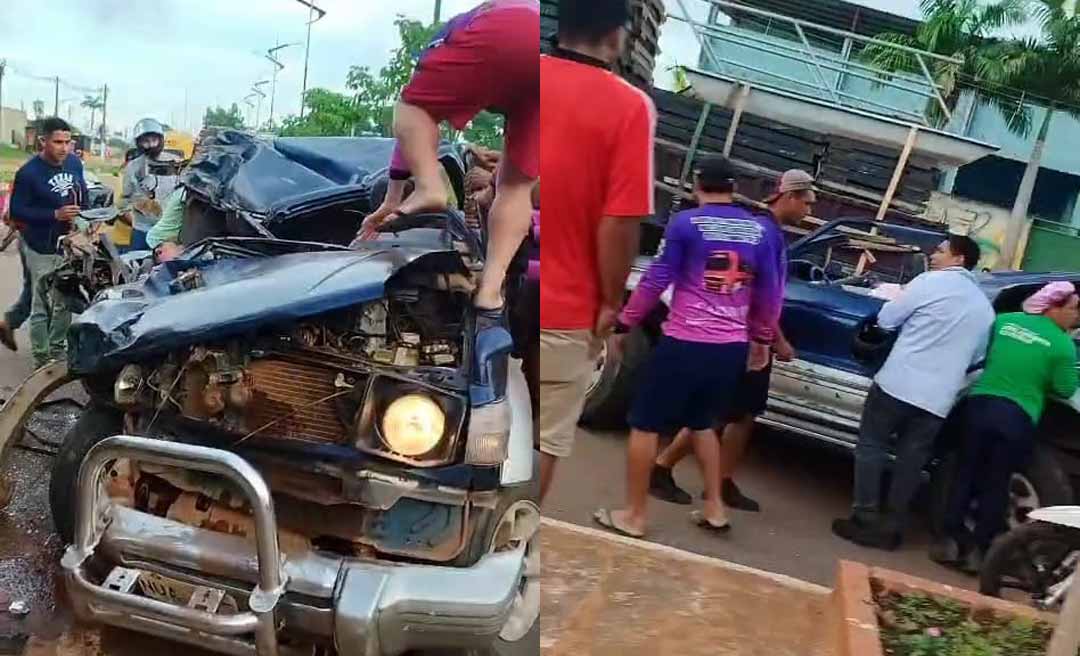 Pai morre e adolescente fica em estado gravíssimo após colisão entre carro e caminhão no interior do Acre