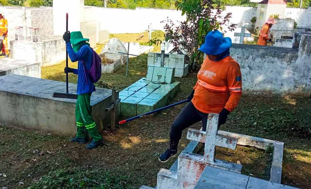 Prefeitura de Cruzeiro do Sul garante manutenção dos cemitérios da cidade e das vilas