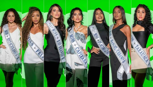 Miss Universe Acre 2026 ocorre nesta quarta; conheça as candidatas e saiba como será a final