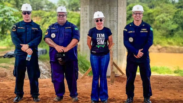 Deracre e Marinha do Brasil avaliam navegação e estrutura na reta final da Ponte da Sibéria