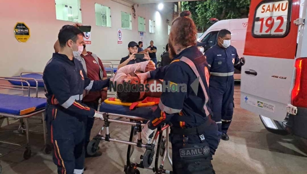 Motociclista sofre fratura exposta após motorista avançar a preferencial e fugir sem prestar socorro em Rio Branco