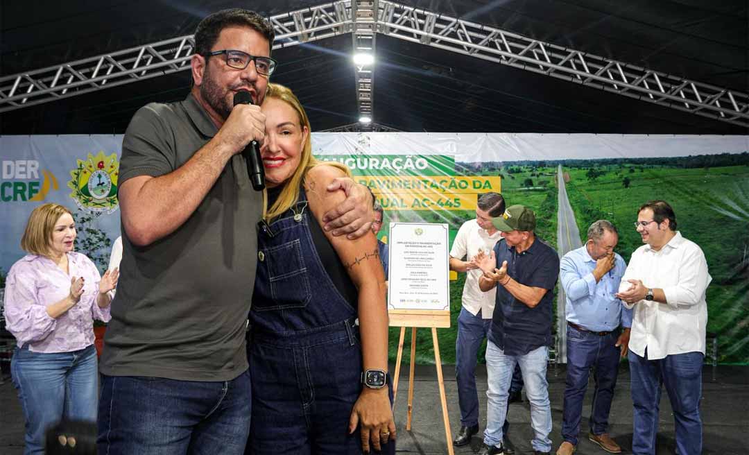 “Estamos entregando um sonho de 40 quilômetros”, diz governador Gladson na inauguração da rodovia AC-445 que liga o Bujari e Porto Acre