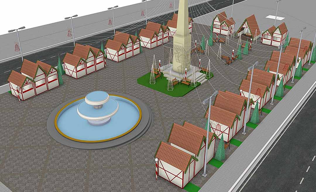 Decoração de fim de ano em Rio Branco e Cruzeiro do Sul vai custar R$ 2,5 milhões com direito a Vila Natalina