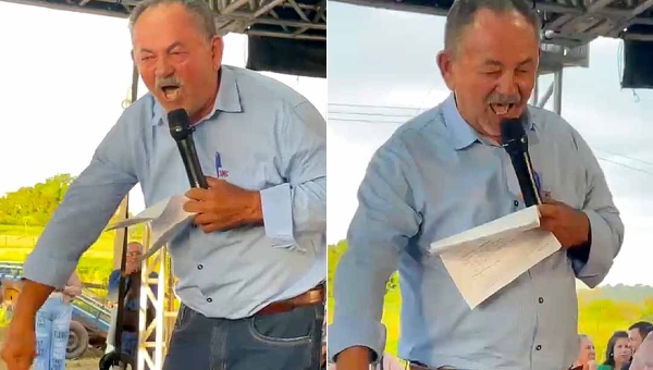“Se eu roubar um centavo dessa prefeitura eu quero que Deus me mate aqui agora", diz prefeito de cidade no interior do Acre