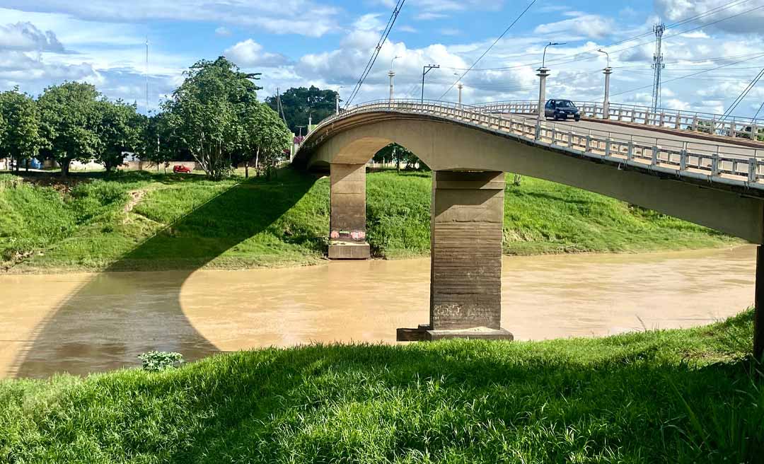 Nível do manancial: Em 24 horas, Rio Acre avança de 3,92 m para 4,72 m na Capital